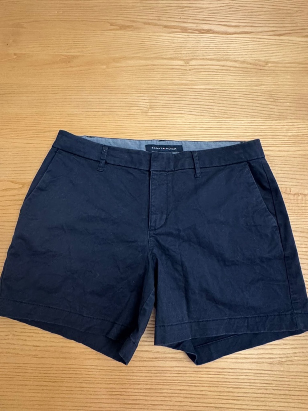 Tommy Hilfiger Women's Dark Navy Cotton Blend Casual Shorts Size 6